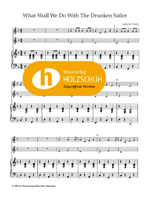 What Shall We Do With The Drunken Sailor